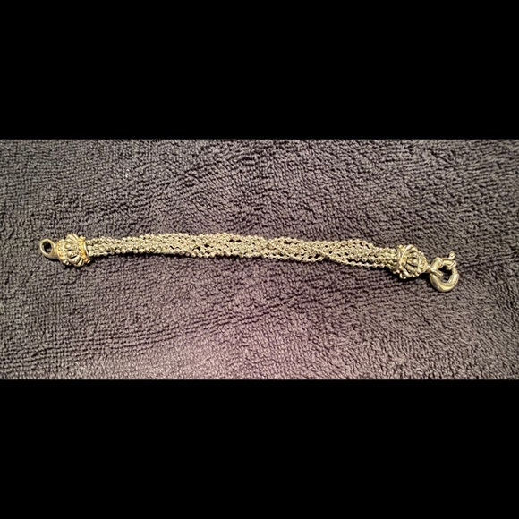 Unique two-tone Silver & Gold Bracelet - Picture 5 of 6